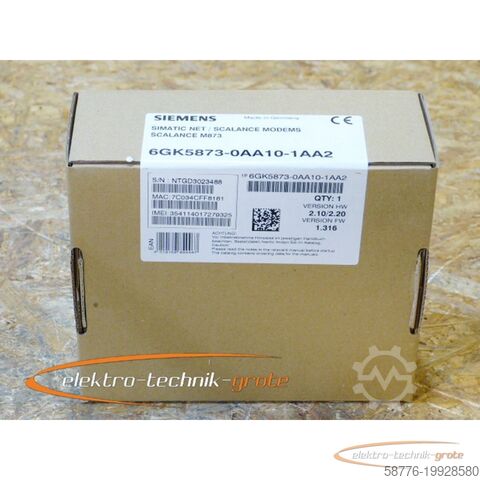 Component Siemens 6GK5873-0AA10-1AA2 Router   - ! -
