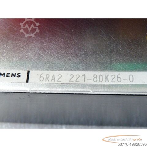 Component Siemens 6RA2221-8DK26-0 Simoreg Kompaktgerät ohne Gehäuse
