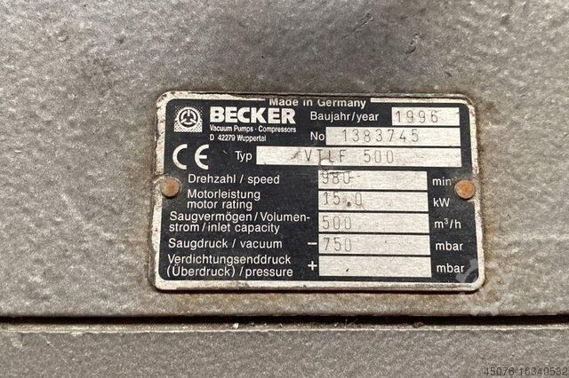 Vacuum pump Trommelmagazin, angetrieben