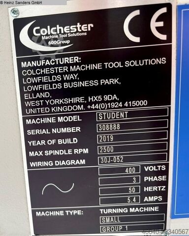 Lathe-conventional-electronic COLCHESTER Student