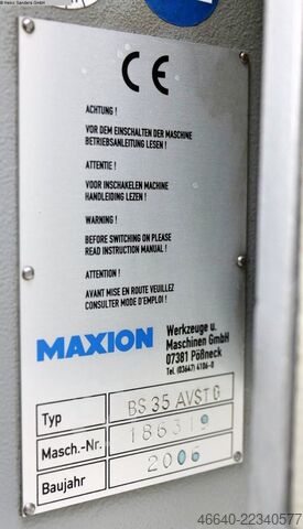 Pillar Drilling Machine MAXION BS 35 AVST G