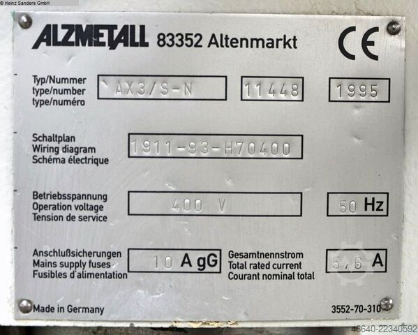 Pillar Drilling Machine ALZMETALL AX 3 / S-N
