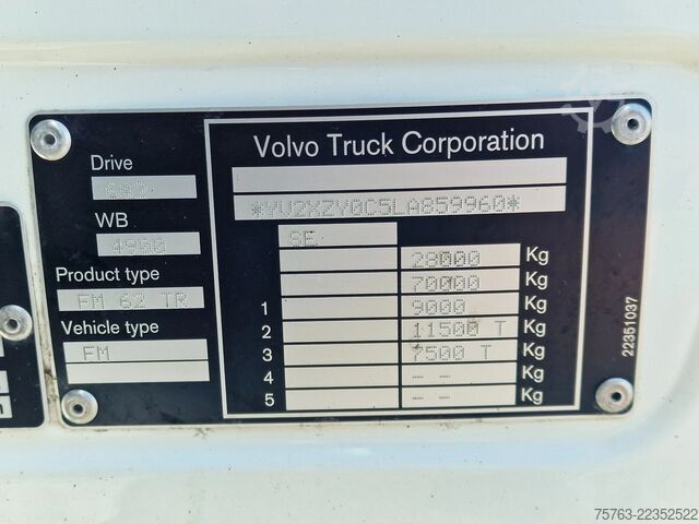 Suitcase Volvo FM 460 full air - VEB - Zepro lift - low KM - s...