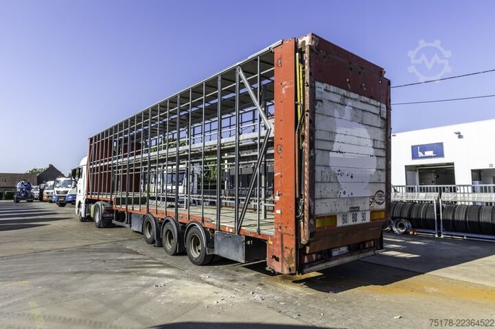 Tarpaulin LECITRAILER CUELLO CISNE 3E-RD+DOUBLE ETAGE+DHOLLANDIA 2TON