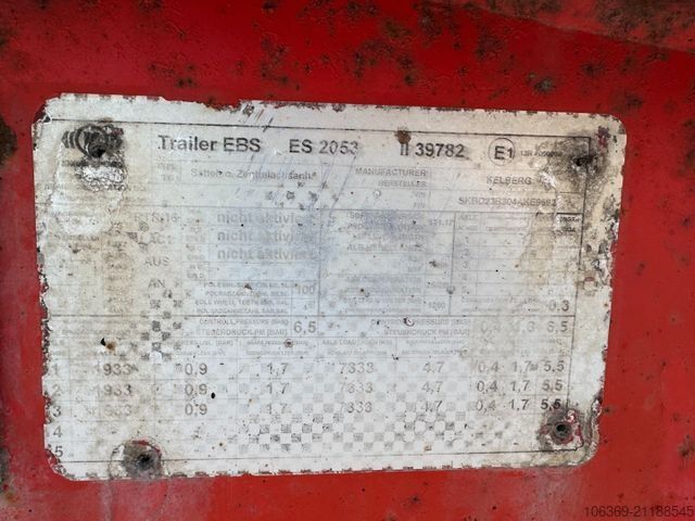 Dreiseitenkipper Anhänger KEL-BERG 3 axle Asphalt Tipper / Kipper