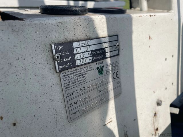 Rough terrain forklift Visser Uitzetheftruck terrein heftruck electrisch