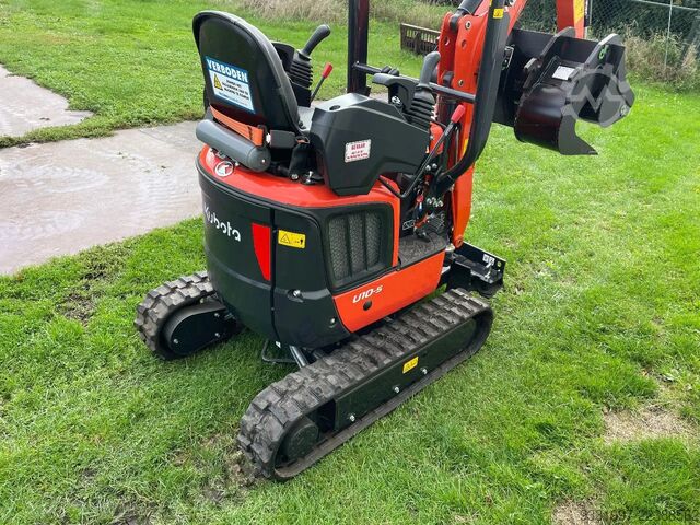 Mini excavator Kubota Minigraver U10-5 graafmachine NIEUW! Met bakken