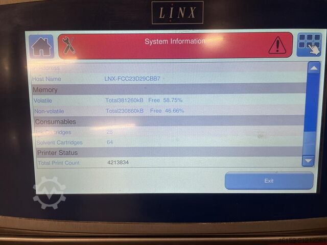 Kontinuierlicher Tintenstrahldrucker LINX 8920