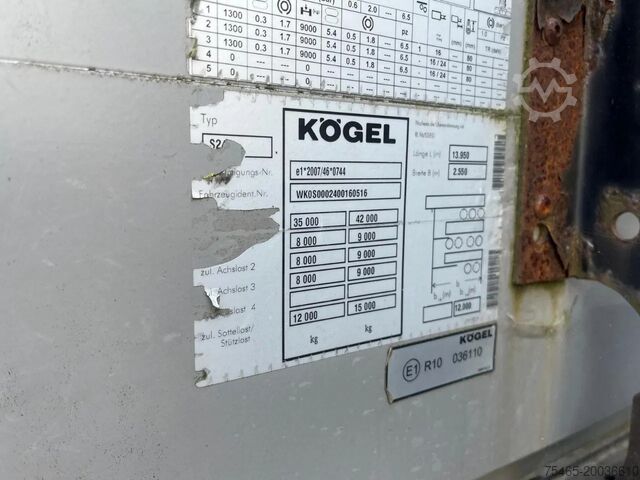 Sliding tarpaulins Kögel Schuifzeilen BPW assen
