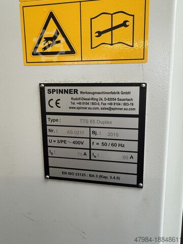 CNC Dreh- und Fräszentrum SPINNER TTS 65 DUPLEX