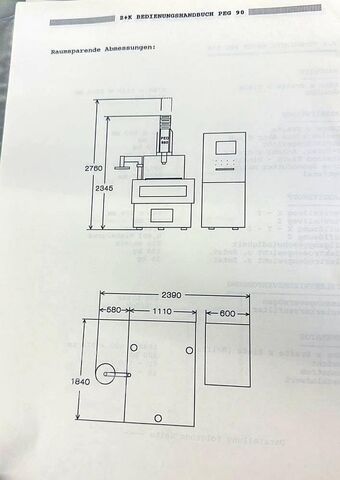 Die-sinking edm Zimmer & Kreim PEC 850