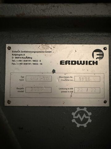 Crushing unit Erdwich M480/3-1000