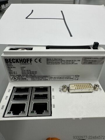 Control unit Beckhoff IPC + HMI + EtherCAT + Servo
