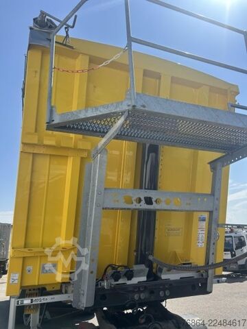 Tipper semitrailer KEMPF SKM 39 ALU-KASTENMULDE 55M³ ROLLPLANE MEHRERE EINHEITEN UND FARBEN VERFüGBAR