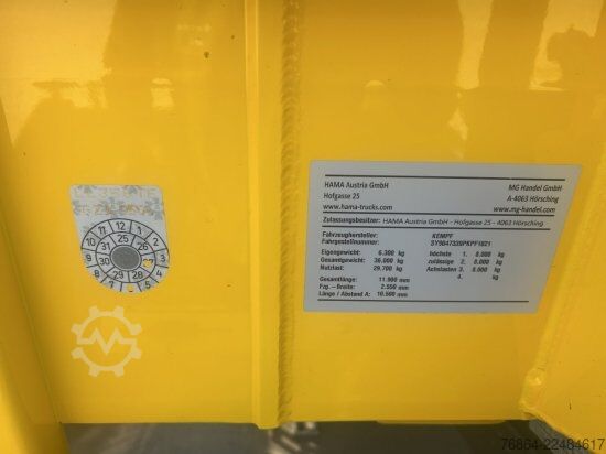 Tipper semitrailer KEMPF SKM 39 ALU-KASTENMULDE 55M³ ROLLPLANE MEHRERE EINHEITEN UND FARBEN VERFüGBAR