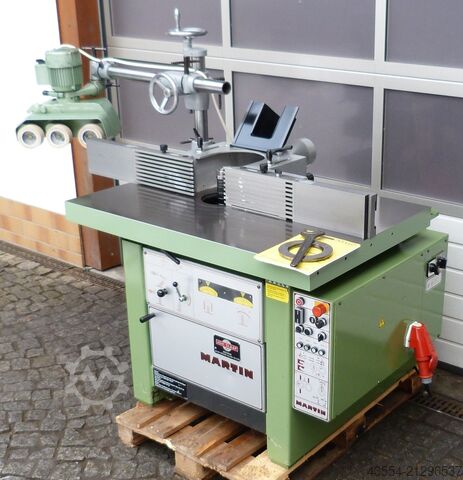 Swivel milling machine swivel spindle milling machine milling machine MARTIN mit Lieferung nach D und EU Typ T25 + Vorschub + AIGNER Anschlag