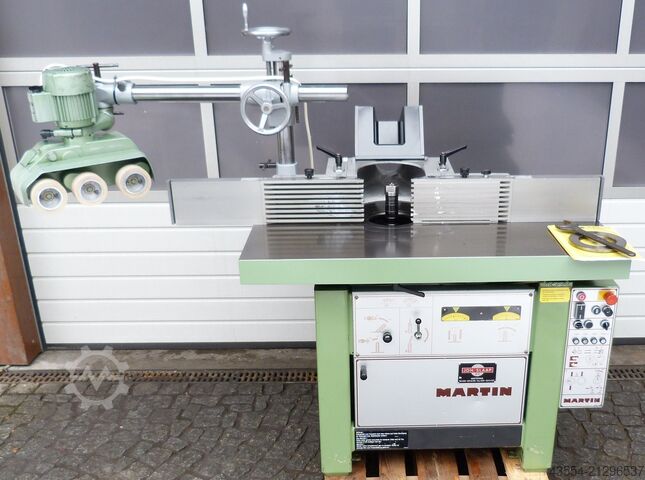 Swivel milling machine swivel spindle milling machine milling machine MARTIN mit Lieferung nach D und EU Typ T25 + Vorschub + AIGNER Anschlag