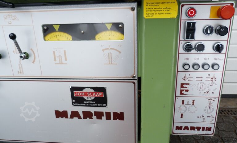 Swivel milling machine swivel spindle milling machine milling machine MARTIN mit Lieferung nach D und EU Typ T25 + Vorschub + AIGNER Anschlag