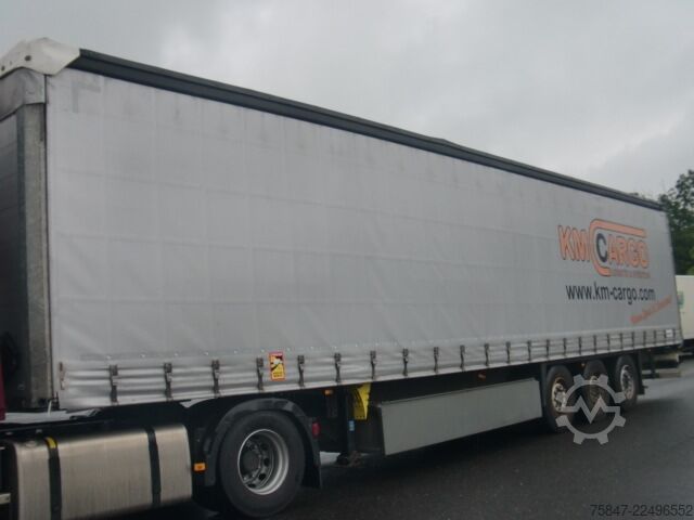 Open semitrailer with tarp Schmitz Cargobull SCS 24/L-13.62 EB Liftachse