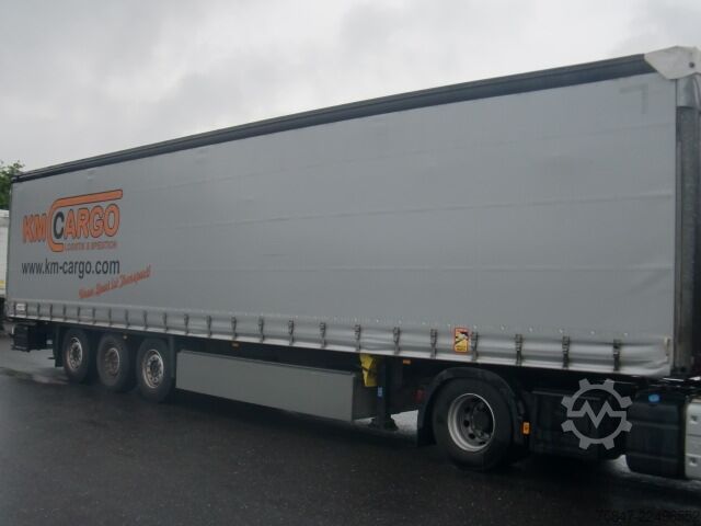 Open semitrailer with tarp Schmitz Cargobull SCS 24/L-13.62 EB Liftachse