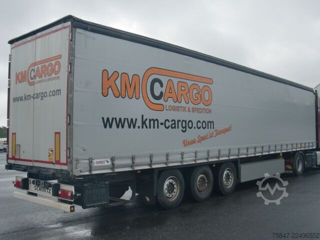 Open semitrailer with tarp Schmitz Cargobull SCS 24/L-13.62 EB Liftachse