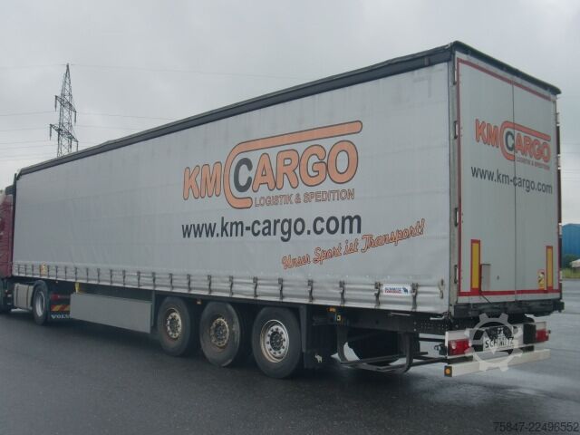 Open semitrailer with tarp Schmitz Cargobull SCS 24/L-13.62 EB Liftachse