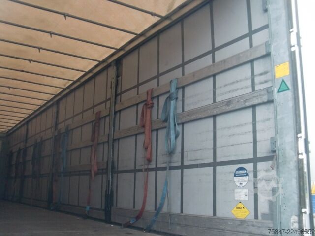 Open semitrailer with tarp Schmitz Cargobull SCS 24/L-13.62 EB Liftachse