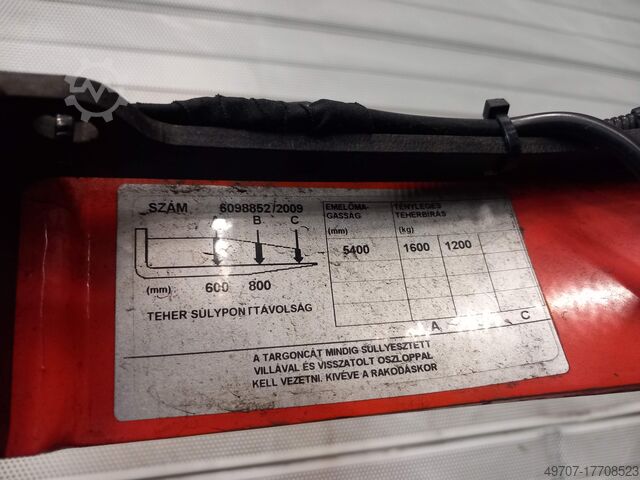 Manual stacker BT RRE160 1,6t 6200mm