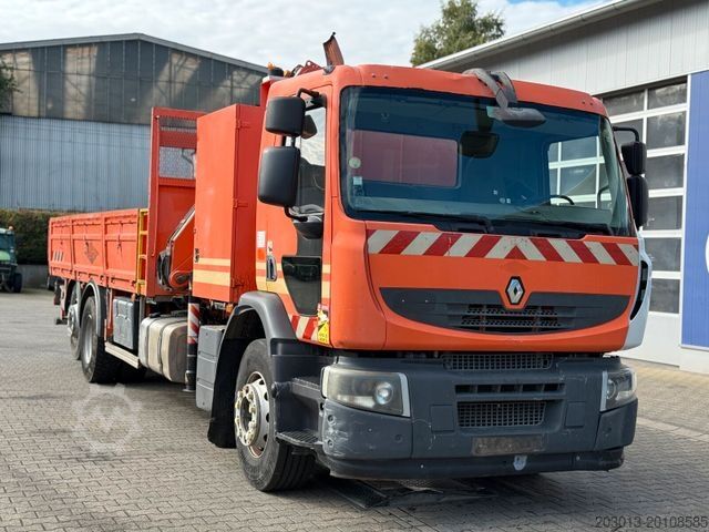 Truck mounted crane RENAULT Premium Lander Pritsche mit Kran FASSI