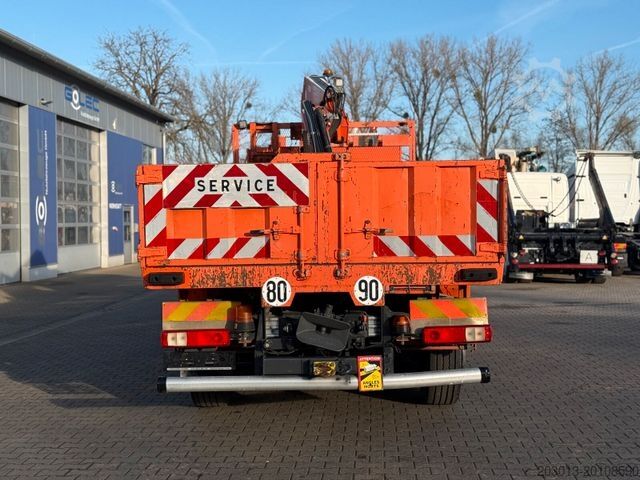 LKW mit Pritsche (offen) RENAULT Premium Lander Pritsche mit Kran FASSI