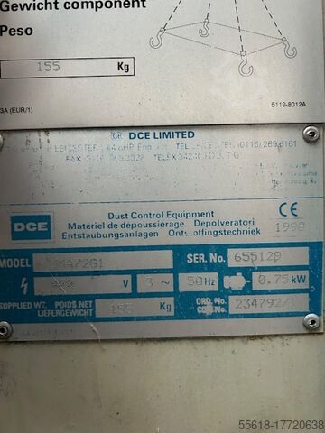 Welding fume extraction filter systeem DCE Unimaster