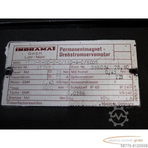 Control unit Indramat MAC 112B-1-GD-2-C/130-A-0/SO05 - MAC 112B-1-GD-2-C / 130-A-0 / SO05