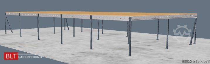 Storage platform 10x20m Lagerbühne , Belastung : 500kg/qm Unterkante: 2,5m ,ca. 200qm Systembühne