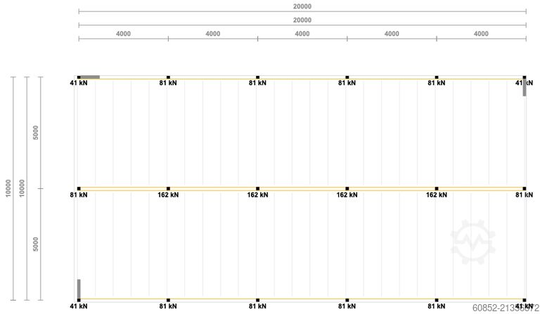 Storage platform 10x20m Lagerbühne , Belastung : 500kg/qm Unterkante: 2,5m ,ca. 200qm Systembühne