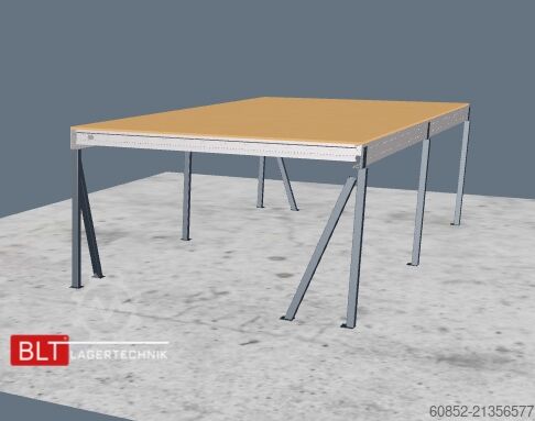 Storage platform 5x10m Lagerbühne , Belastung : 500kg/qm Unterkante: 2,5m , ca. 50qm Systembühne