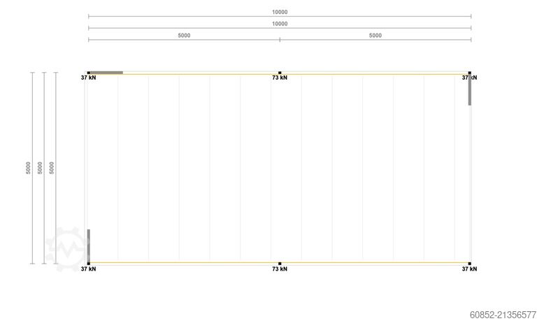 Storage platform 5x10m Lagerbühne , Belastung : 500kg/qm Unterkante: 2,5m , ca. 50qm Systembühne