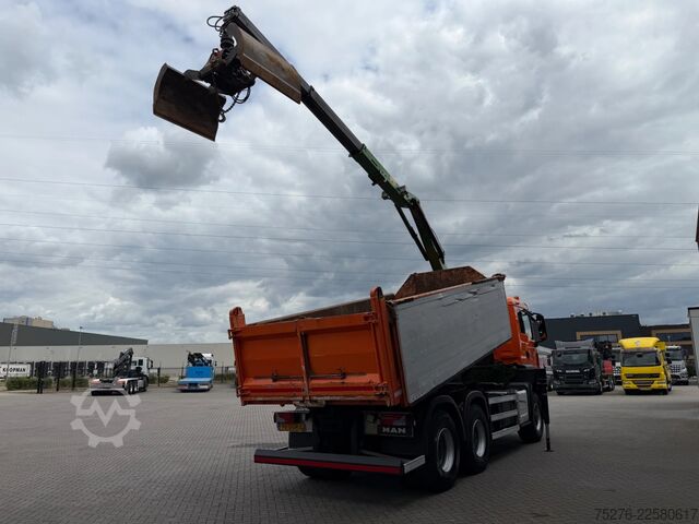 Kipper mit Kran MAN TGS 26.400 6x6 Kipper / Z kraan  Euro 6