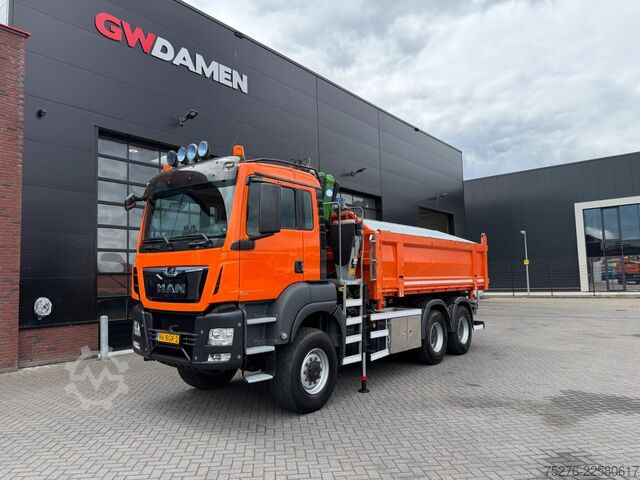 Kipper mit Kran MAN TGS 26.400 6x6 Kipper / Z kraan  Euro 6