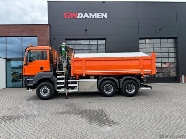 Kipper mit Kran MAN TGS 26.400 6x6 Kipper / Z kraan  Euro 6