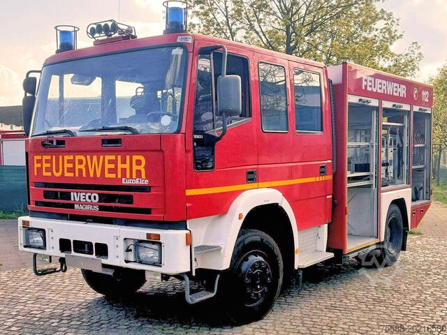 Firefighting water tanker vehicle with 2600 L water capacity Iveco 135E22 TLF 16/25 4x4 Allrad MAGIRUS