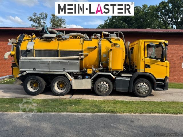 Vacuum tank truck SCANIA G 450 8x4 Kaiser Twister Komfort V2A Funk