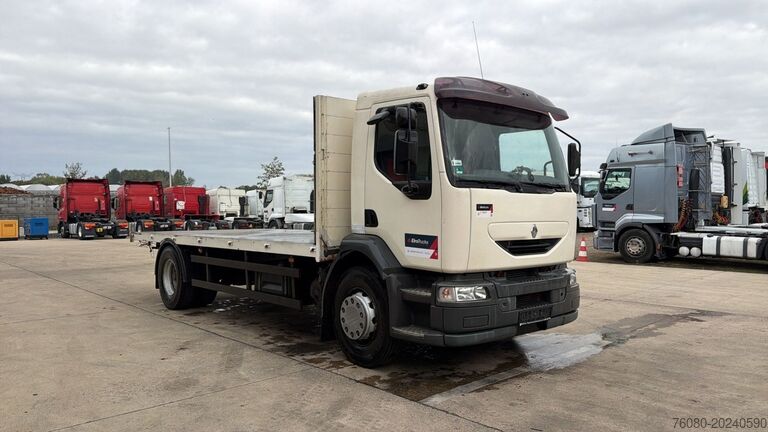 Flatbed Renault Midlum 270 (18 TONNES / BOITE MANUELLE / MANUAL...