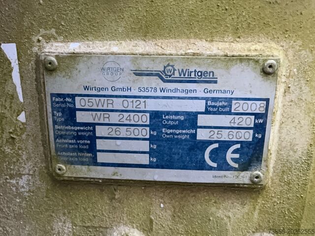 Asphalt Recycler Wirtgen Wr 2400