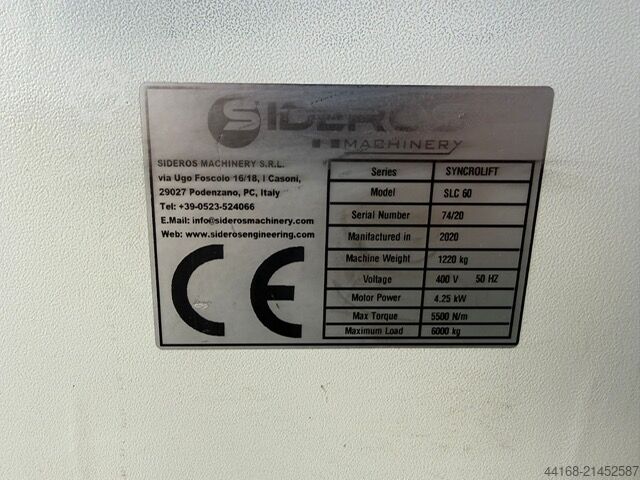 Welding turntable,Turntable,Positioner Sideros Syncrolift Hywema 6 Tonnen SHD 60, Säulenhubdrehvorrichtung
