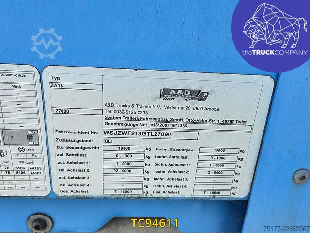 Sliding tarpaulins A&D 