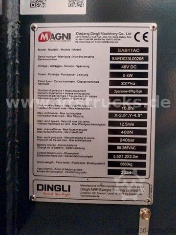 Arbeitsbühne MAGNI Magni EAB11AC 10,8m Gelenkteleskopbühne 2x vorh.