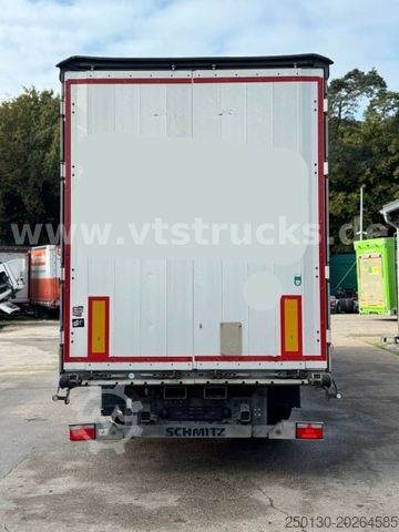 Open semitrailer with tarp SCHMITZ CARGOBULL SCS Mega Hubdach Edscha Lift Staplerhalterung