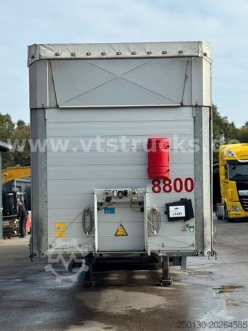 Open semitrailer with tarp SCHMITZ CARGOBULL SCS Mega Hubdach Edscha Lift Staplerhalterung
