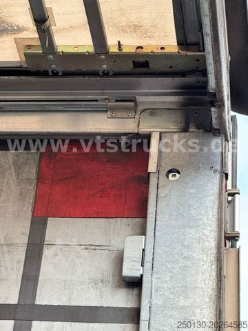 Open semitrailer with tarp SCHMITZ CARGOBULL SCS Mega Hubdach Edscha Lift Staplerhalterung