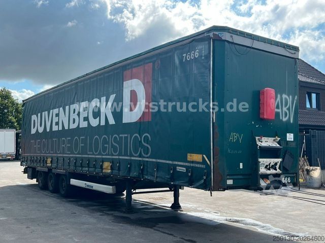 Open semitrailer with tarp KRONE SD Megaliner Curtainsider Edscha